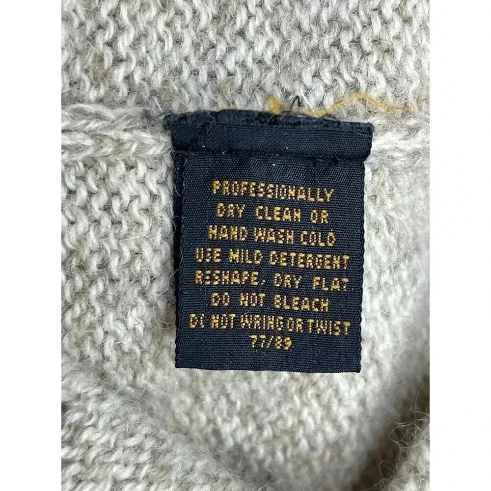 Eddie Bauer women’s Wool country Floral knit crewneck sweater wool blend size M - Picture 5 of 9